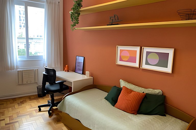 Baixo Leblon Charmoso 2 quartos  Lazer/home office