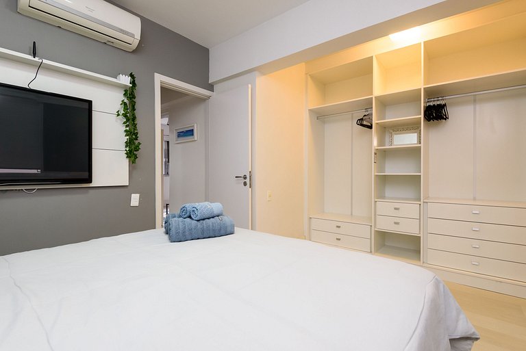 Leblon Design | 2 Quartos | 100m Praia | 6 pax