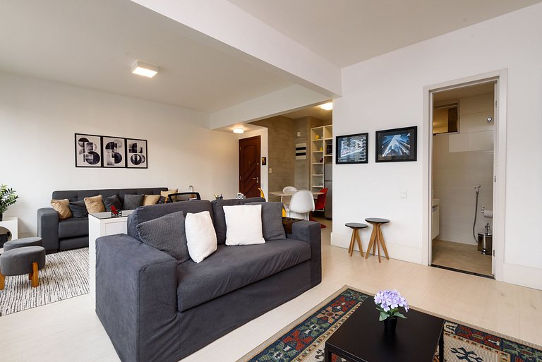 Leblon Design | 2 Quartos | 100m Praia | 6 pax