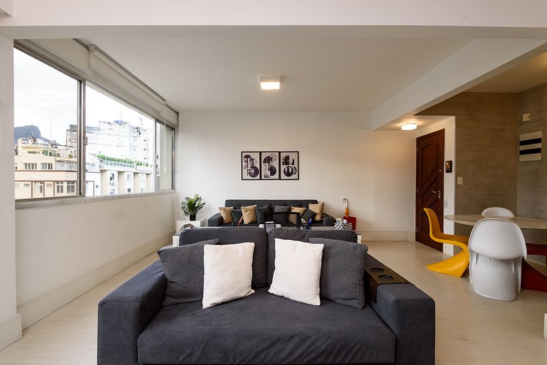 Leblon Design | 2 Quartos | 100m Praia | 6 pax