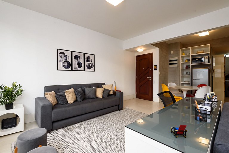 Leblon Design | 2 Quartos | 100m Praia | 6 pax