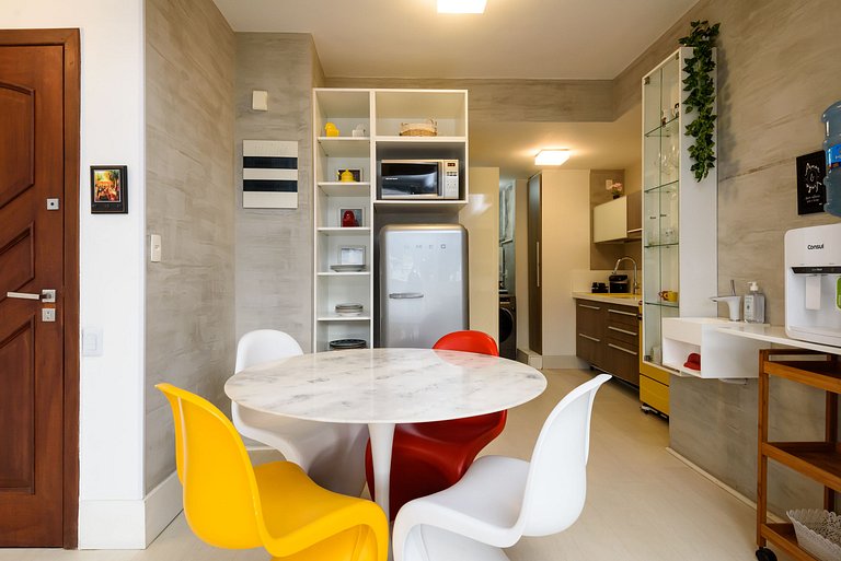 Leblon Design | 2 Quartos | 100m Praia | 6 pax