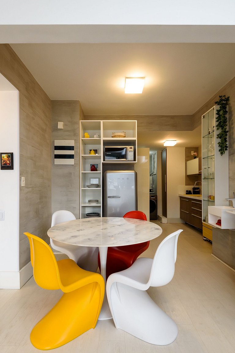 Leblon Design | 2 Quartos | 100m Praia | 6 pax
