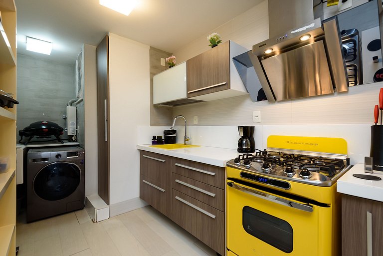 Leblon Design | 2 Quartos | 100m Praia | 6 pax